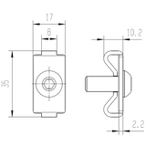 Standard Fastener Set (90° Connection)